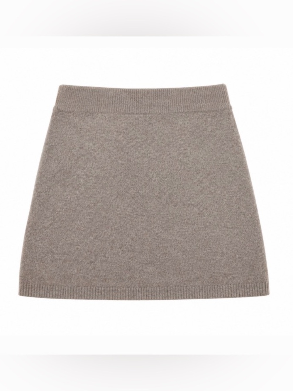 Universal Thread Neutral Taupe Mini Knit Skirt